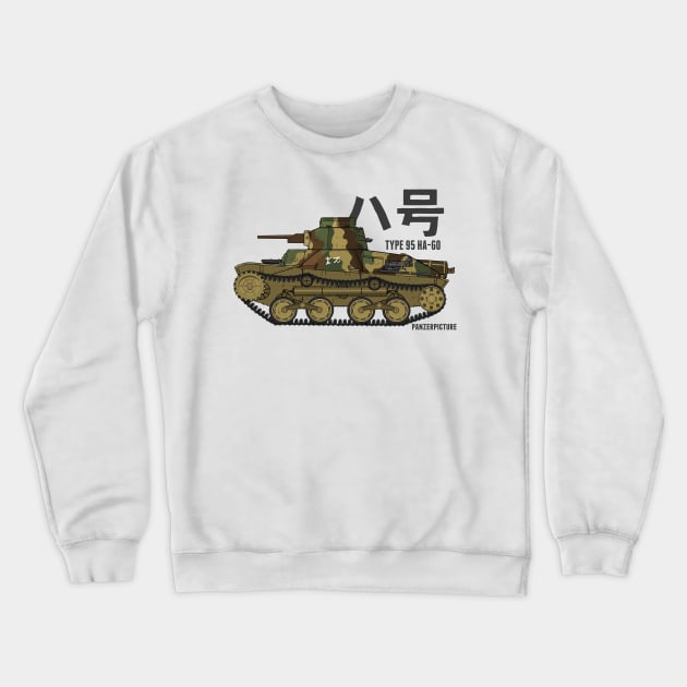 Type 95 Ha-Go. Crewneck Sweatshirt by Panzerpicture